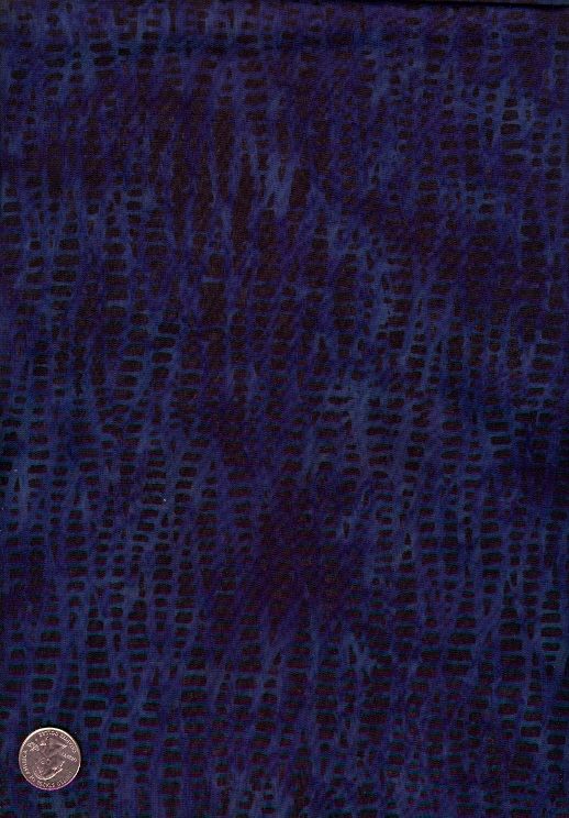 Batik Cotton Fabric in NAVY and INDIGO Princess Mira  