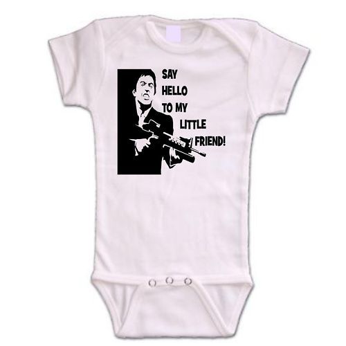 scarface baby onsie bodysuit kids toddler shirt top new  