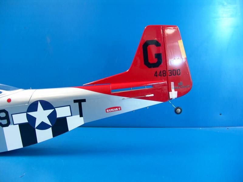 Hangar 9 P 51 Mustang MkII PTS Nitro R/C Airplane Kit DAMAGED HAN4425 