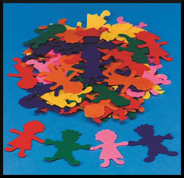 10 Girl & Boy Felt Shapes 3 ABCraft Storyboard Felt Board Kids 