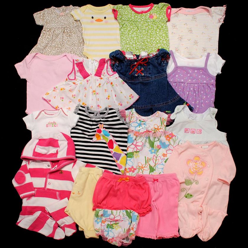 BABY GIRL CLOTHES LOT BABY GAP NB NEWBORN 0 3 MONTHS  