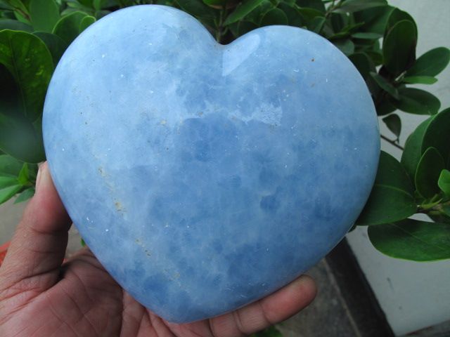 21lb RARE NATURAL pretty CELESTITE QUARTZ CRYSTAL Heart  