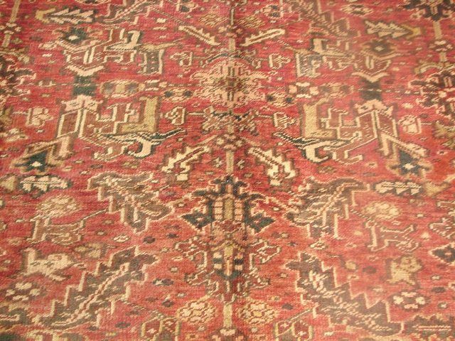 8X11 OLD ALL OVER PERSIAN HERIZ RUG  