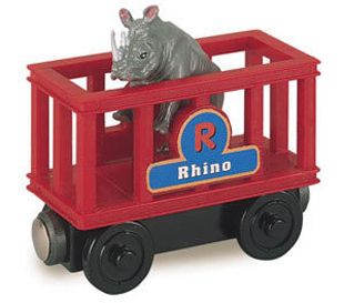 ALPHAZOO EXPRESS~ RHINO CAR~FREE SHIP w/$25+ Safari,Ltd 095866691806 