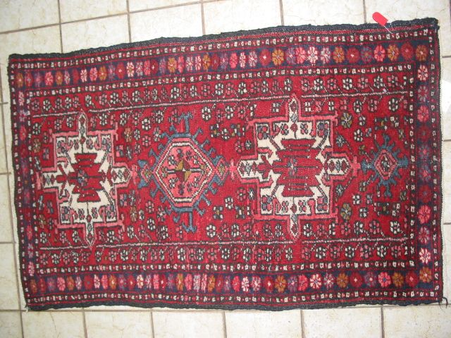 Antique Karaja Hand knotted Persian rug 136  