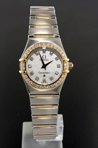   Two Tone Mini Constellation MOP 1360.70.00 Diamond Ladies Watch  