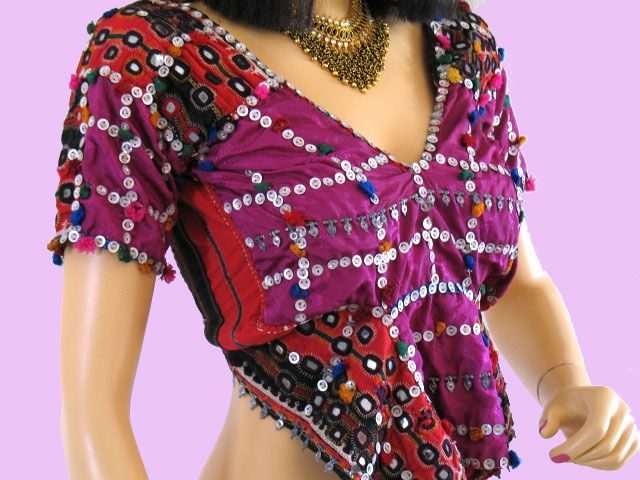 AUTHENTIC BANJARA TRIBAL GYPSY CHOLI TOP BELLY DANCE S  