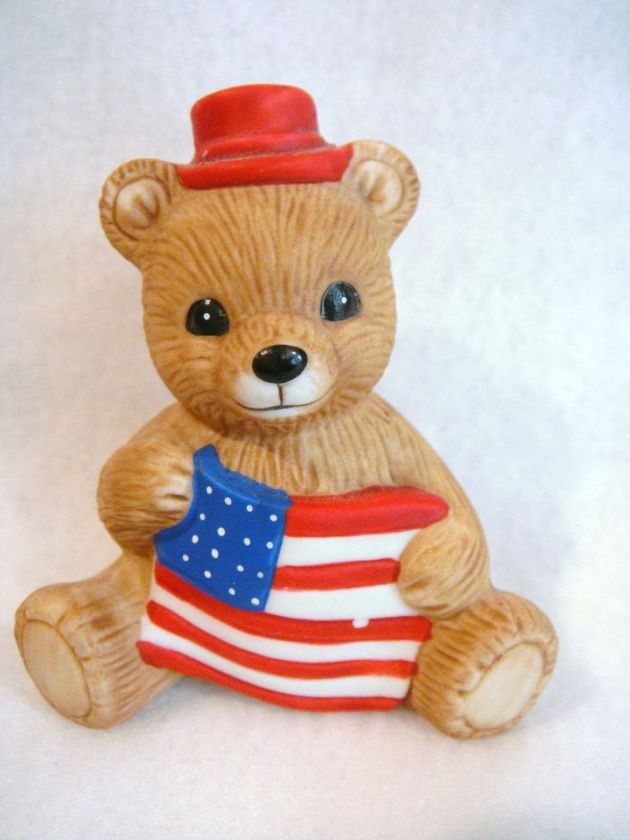 Home Interiors Calender Bear Figure #1413 JULY  