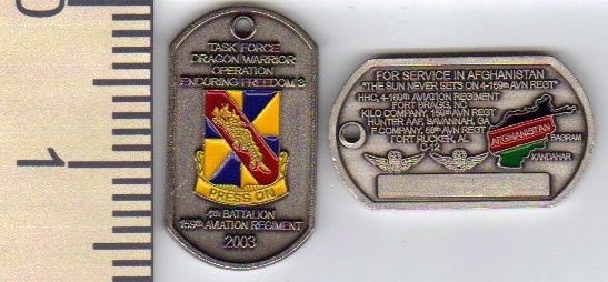 US Army 4th Bn 159th Aviation Regiment Challenge Coin  