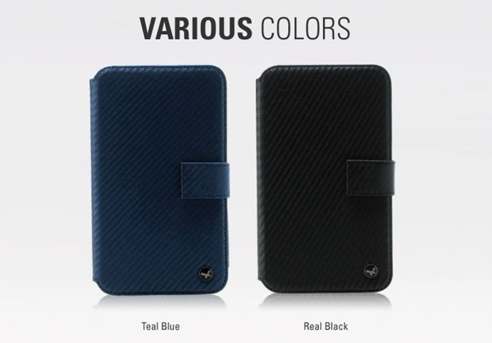 ZENUS Samsung Galaxy Note Case N7000 i9220 PRESTIGE CARBON DIARY TYPE 