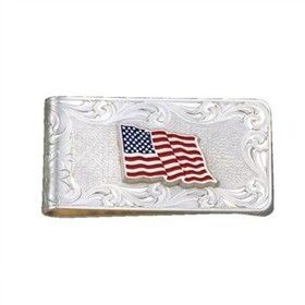 US Flag Money Clip Montana Silversmiths MCL4 1876  