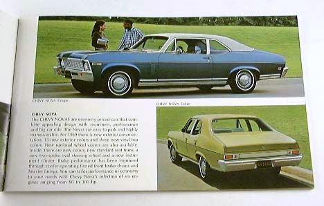 1969 69 GM BROCHURE Impala GTO 442 Camaro Nova Wildcat  