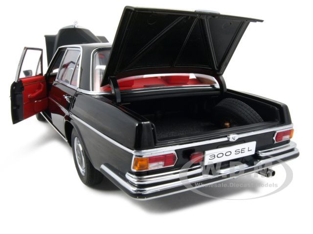 1970 MERCEDES 300 SEL 6.3 BLACK 118 AUTOART DIECAST  