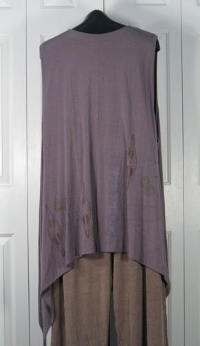 long tunic vest from Spring 1988 with drop sides and a wonderful 