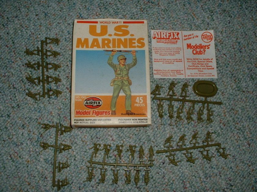 Airfix 1/72 HO WW2 US Marines Tall 1981 box  