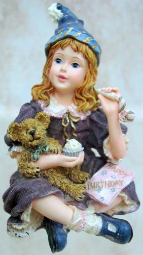 BOYDS BEARS Kaitlyn DOLLSTONE Resin BIRTHDAY 1E 3591  