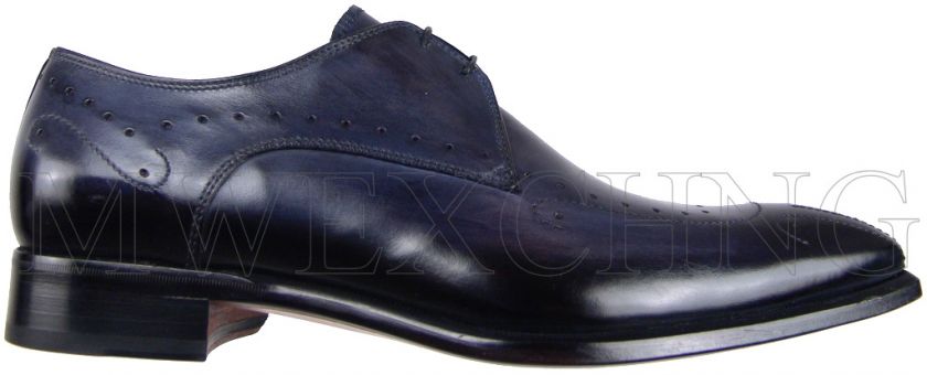 FRANCESCO BENIGNO HAND BURNISHED OXFORDS SHOES UK 8  