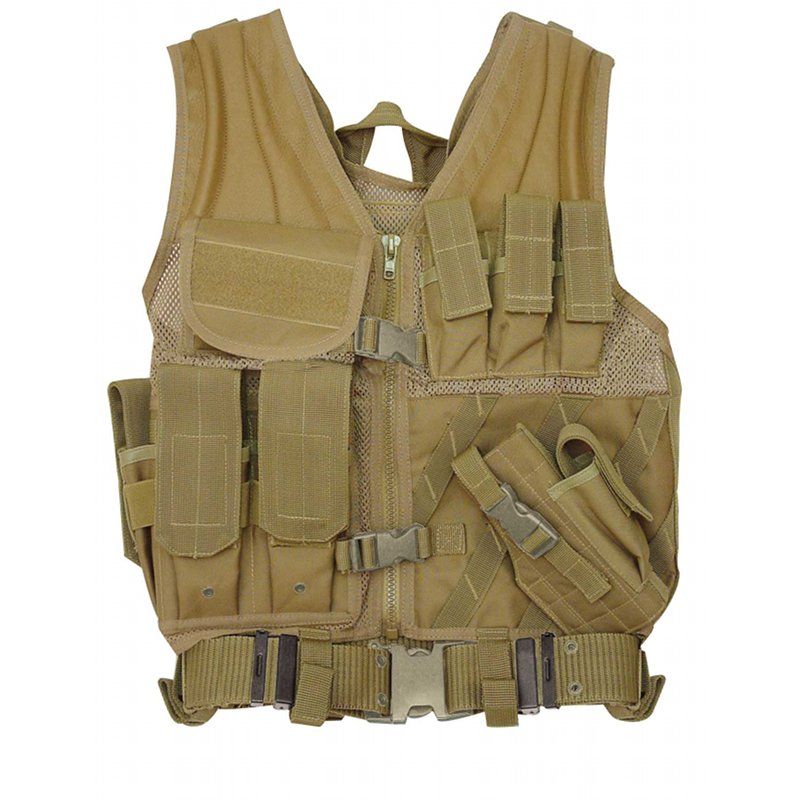   Tactical MSP 06 Entry Assault Vest + Pistol Belt L XXL 20 8112 Coyote