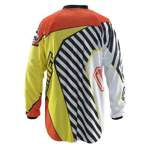 NEW MENS ADULT SHIFT RACING ORANGE YELLOW STRIKE MX JERSEY XL XLG 