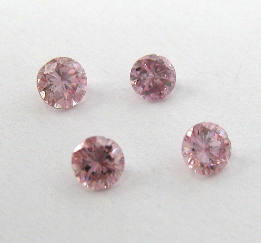 40ct Natural Fancy Intense Pink SI Clarity Round Brilliant Diamond 