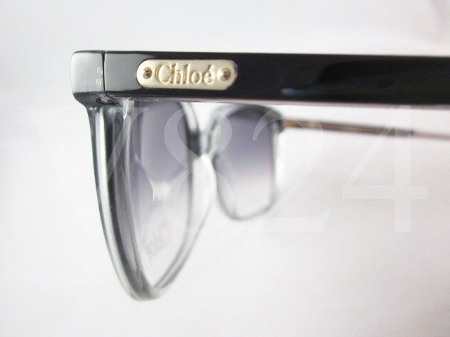 CHLOE CL 2201 Sunglasses Black Grey Gold Frame / Gradient Lens CL2201 