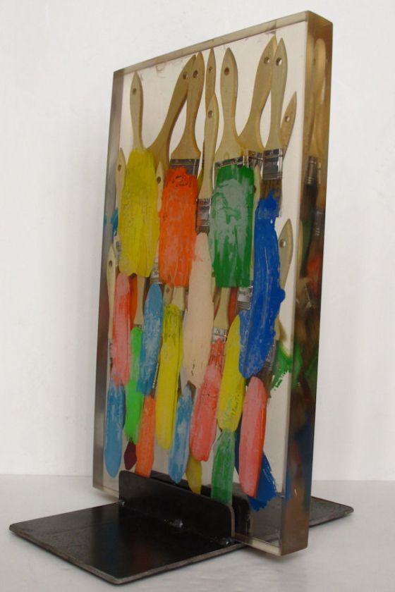 Xaros ( Xavier Subiros ) Paint Brushes Resin Sculpture  