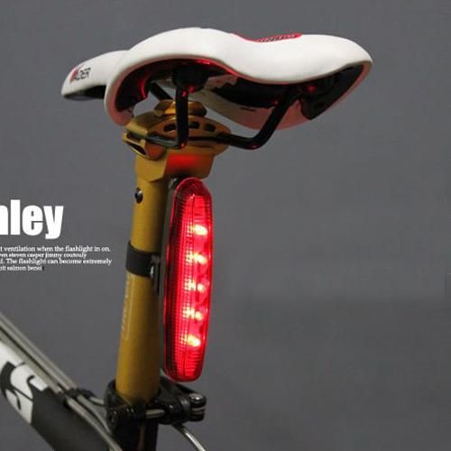 NEW 5 LED 3 Mode Cycling Bicycle Bike Caution Safety Rear Tail Lamp 