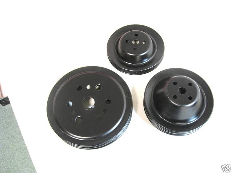 Corvette 1969 350 300 hp water pump crank pulleys  