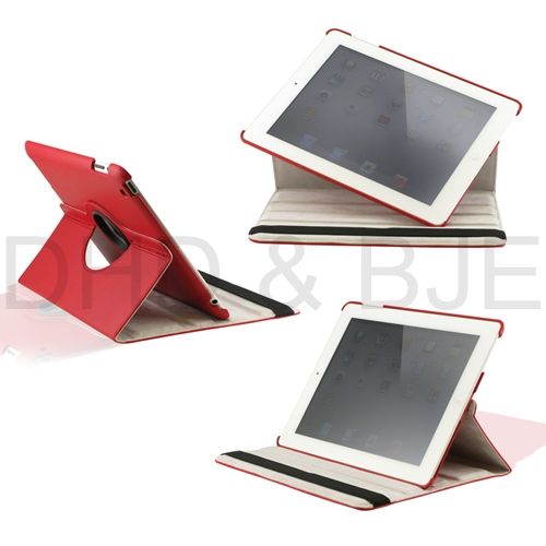 iPad 2 360 Rotating Magnetic Leather Case Smart Cover Stand Choose 