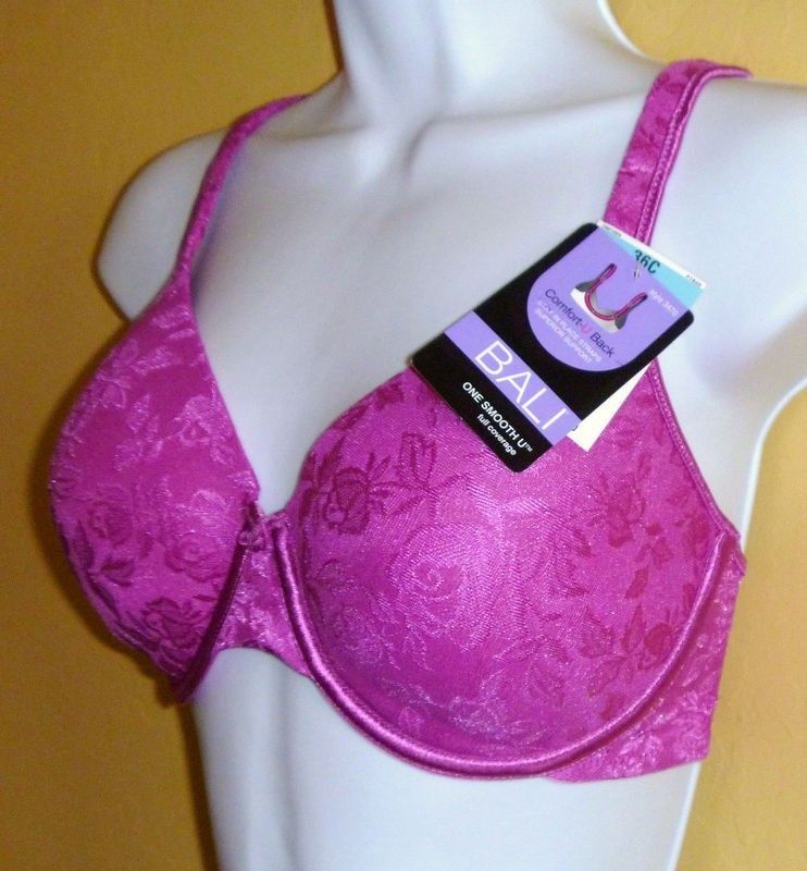 Bali 3470 38DD One Smooth Comfort U Underwire Bra Full Coverage NWT 