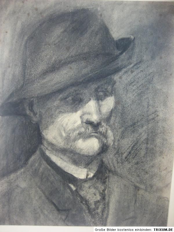 PORTRAIT  KOHLE ZEICHN. FRIEDRICH WENZEL Geb.1887  