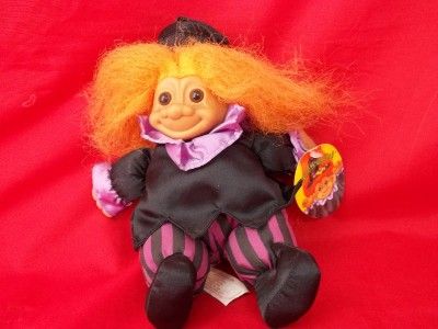 Russ Witch Troll Doll Orange Hair 5 1/2 Tall  