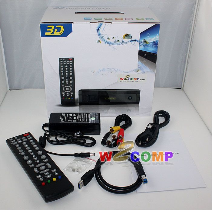 3D Full HD 1080p HDMI 1.4 Blu Ray ISO Media Player Realtek 1186 BT 