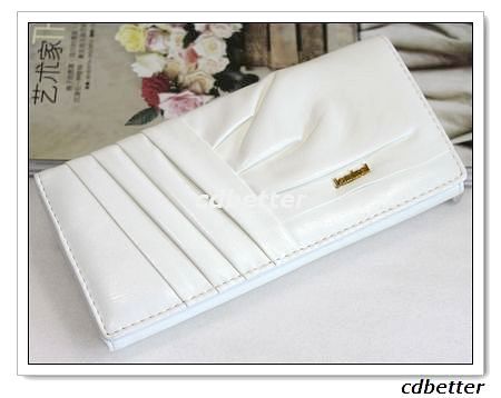 Womens Lady Fashion Button Long Clutch Wallets Purses  