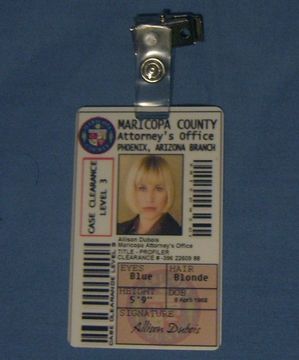 The Medium Lawyer ID Card Maricopa County Attorney prop  