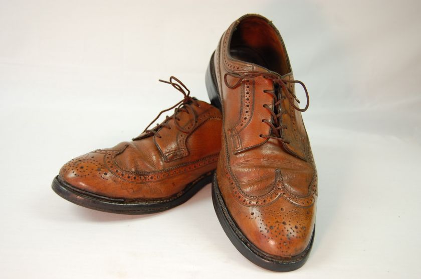 Florsheim Imperial Kenmoor Brown Longwing Gunboat Wingtip 11 D 