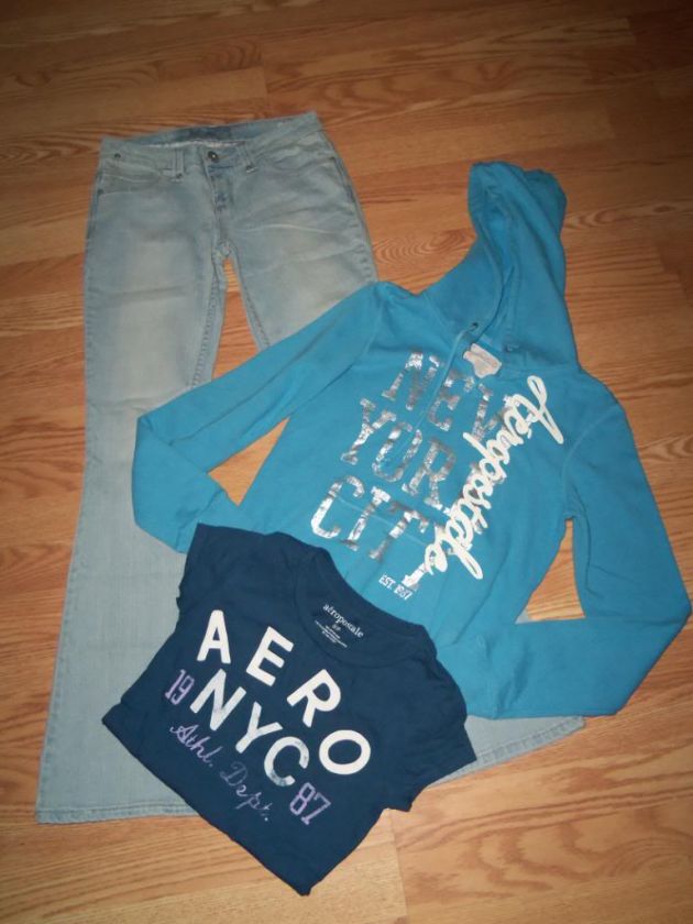 JUNIORS 3 SMALL WINTER STYLE CLOTHES LOT 30PC. ABERCROMBIE & FITCH 