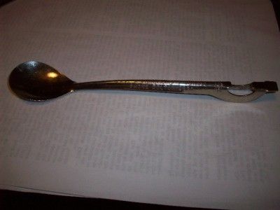 1952 Petes Liquors & Lounge Beer Bottle Opener Spoon Dolton  