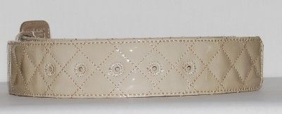 New Authentic Burberry Quilted Belt 34/85*Beige*~*  