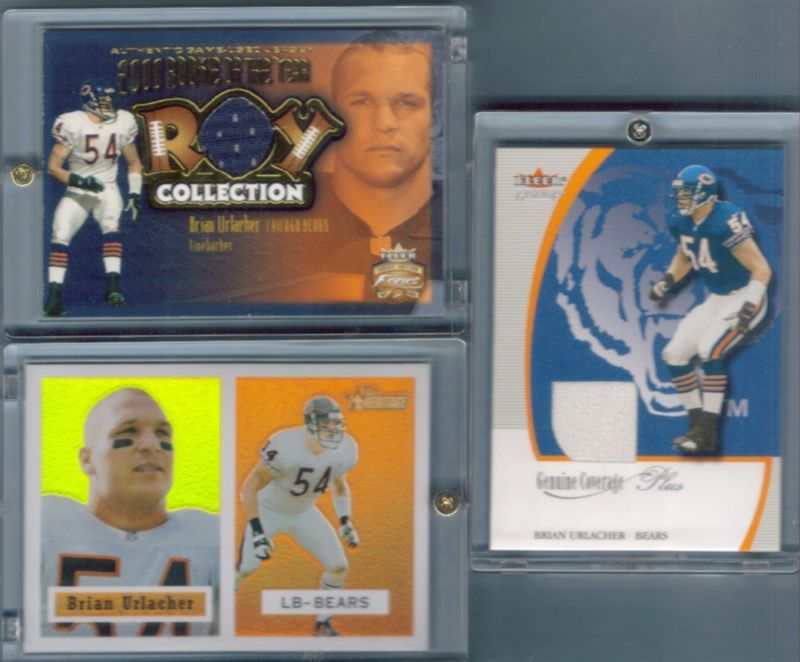 BRIAN URLACHER Lot 3 Chicago Bears GU Jersey Rare /557  