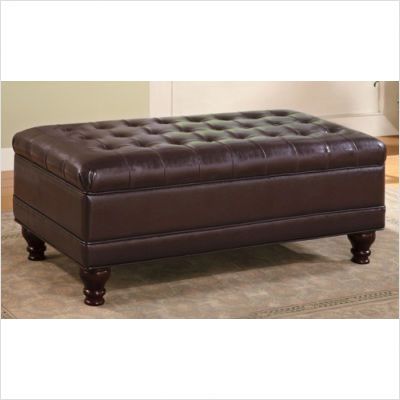 Wildon Home Hebo Ottoman in Brown 501041 021032178857  