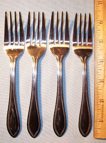 WALLACE AMERICAN TRADITION 4 Salad Dessert Fork 18/10 Stainless Steel 