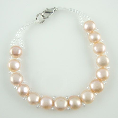 Wholesale Lot 25 8 9mm Freshwater Bread Pearl Bracelets Jewelry  