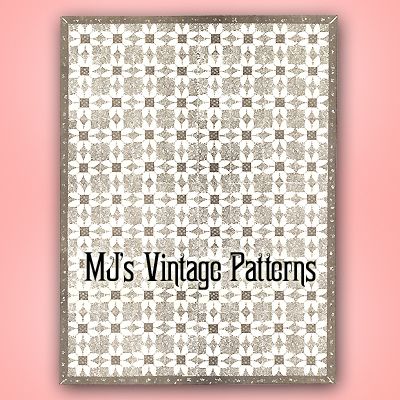 Vintage Mail Order Quilt Pattern ~ Daisy, Flower  