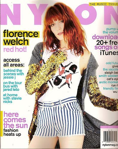 Nylon,Florence Welch,Stevie Nicks,Oh Land,July 2011~NEW  