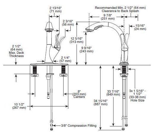 Delta Linden 4153 RB DST Pull Down Kitchen Faucet   Oil Rubbed Bronze 