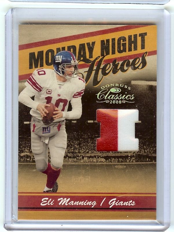 Eli Manning Monday Night Heroes Jersey Patch 18/25  