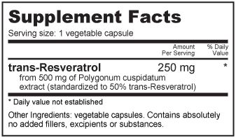 NutraBio Resveratrol ES 500mg   1000 V Caps 649908244620  