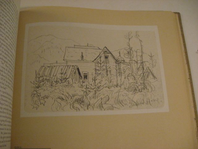 1968 A.Y. JACKSON PENCIL ILLUSTRATIONS OF RURAL CANADA  