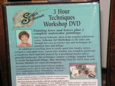 Susan Scheewe New DVD 3 hour Painting trees & leaves  